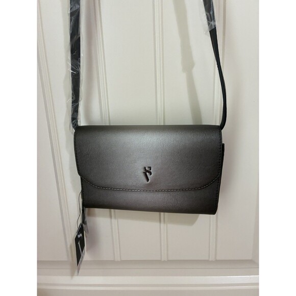 Simply Vera Wang Mini Envelope Crossbody Bag Purse - Black Gray Ombre - New - Picture 1 of 4